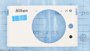 Корпус (Передняя панель) Nikon J1, белая, АСЦ 1B002-919